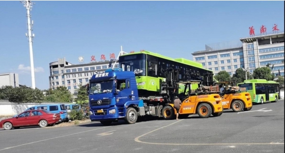 36 chiếc xe buýt điện dài toàn cầu được giao đến Yiwu
