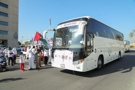 King long bus tham gia lễ kỷ niệm ngày quốc khánh UAE
