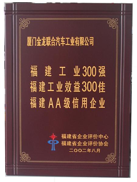300 ngành công nghiệp hàng đầu ở tỉnh Phúc Kiến
